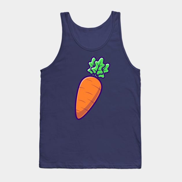 Carrot Vegetable Cartoon Tank Top by Catalyst Labs